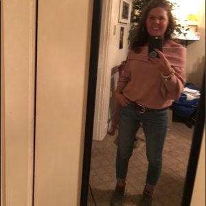 Off shoulder sweater